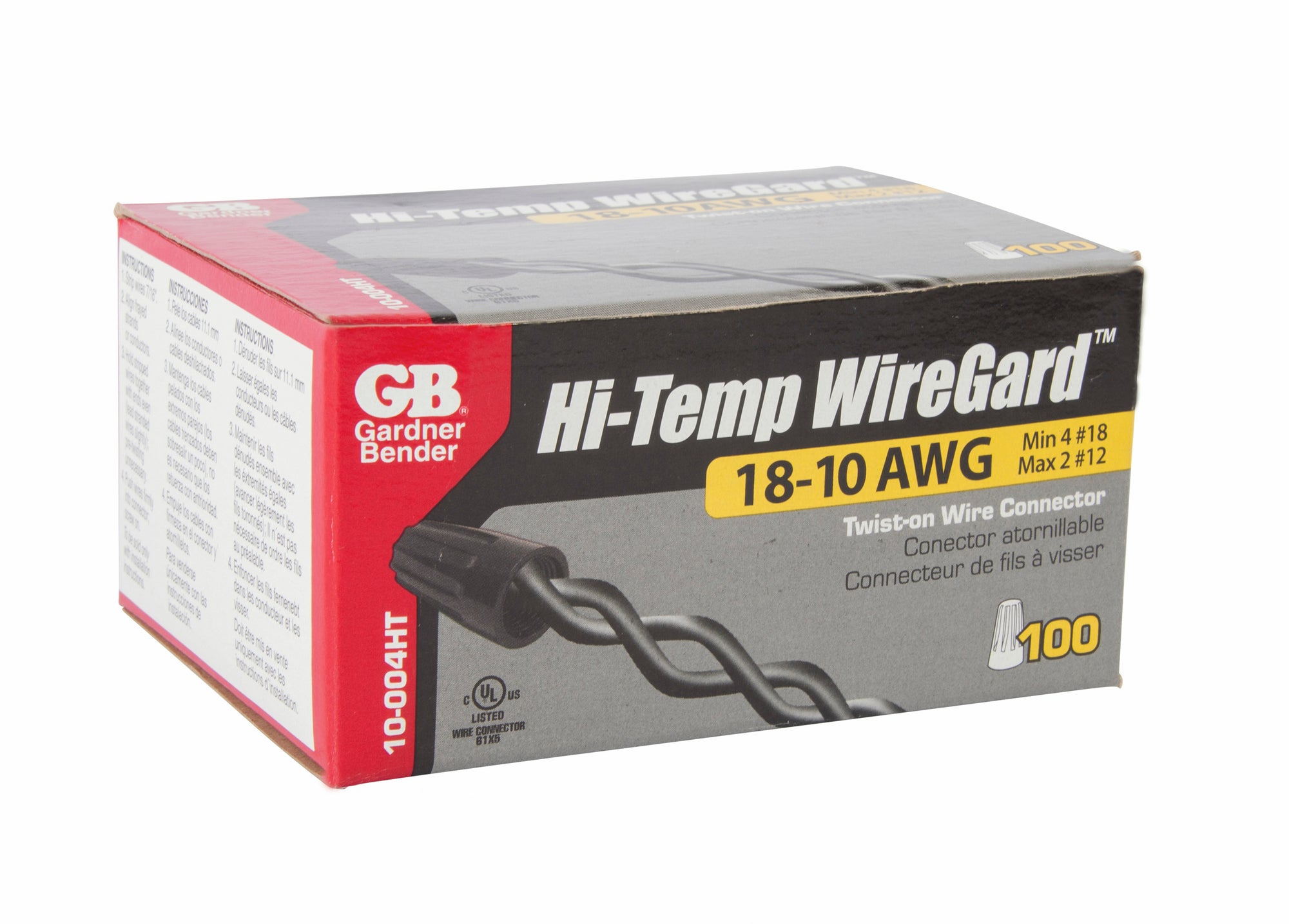 Nvent Gardner Bender 10-004HT Wiregard Hi-Temp Black GB-4 Connector