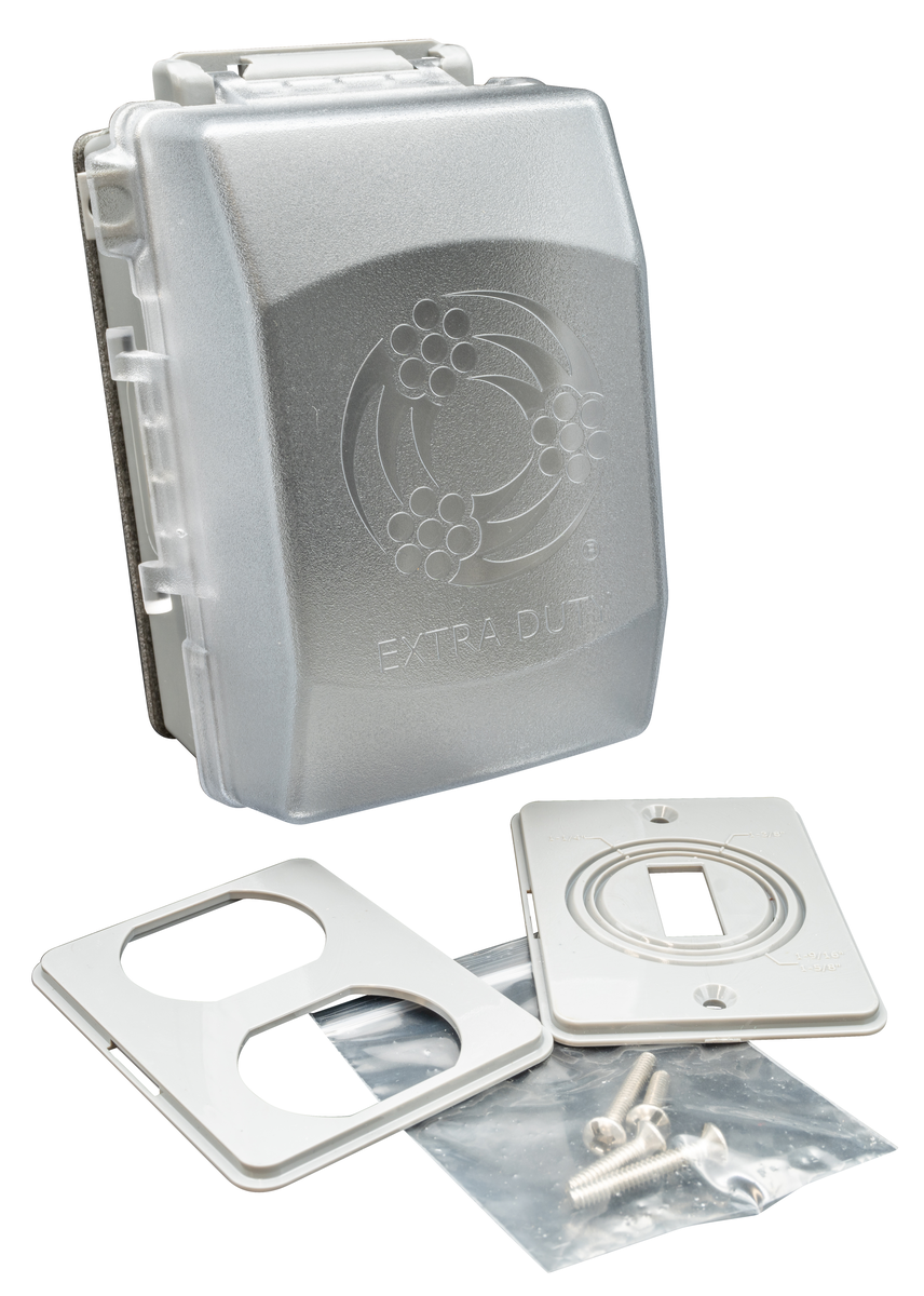 SOUTHWIRE 1GIU-C 1-GANG WHILE IN-USE COVER RATED EXTRA DUTY 18 IN 1, CLEAR