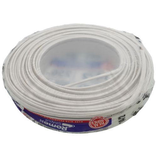 SOUTHWIRE (28827455) 14-2 White Romex® SIMpull Type NM-B Cable, w/ Ground (250' Coil)