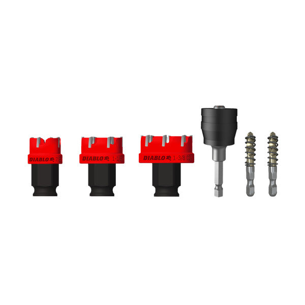 DIABLO TOOLS DHS06CFS 6 pc Steel Demon™ Carbide Teeth Hole Cutter Set (6-pc)
