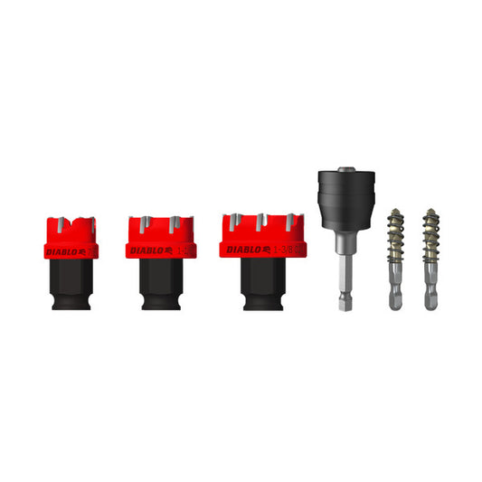 DIABLO TOOLS DHS06CFS 6 pc Steel Demon™ Carbide Teeth Hole Cutter Set (6-pc)