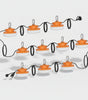 RAB STRING34-100 LED TEMP STRING LIGHT 100FT W/2-PRONG PLUG 130W16000Lm 50K 120V